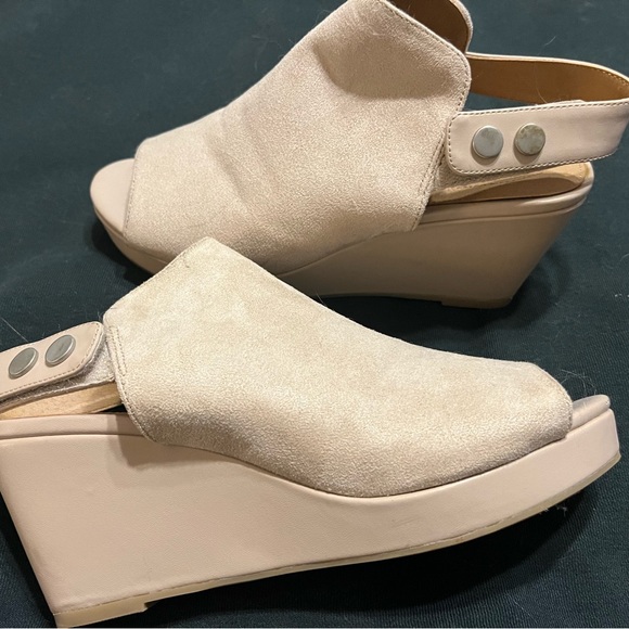 ComfortView Wedge Open Toe Slingback Sandal. Size 8W. - Picture 4 of 5